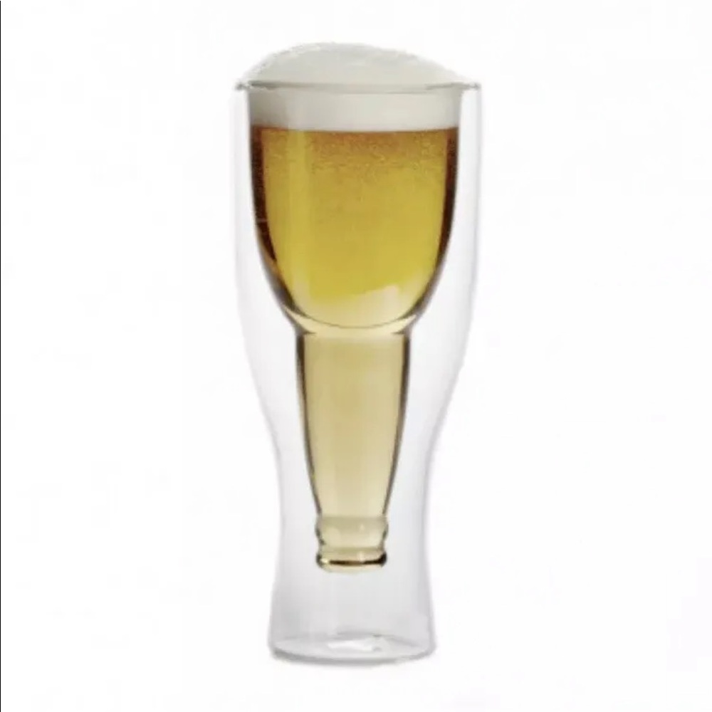 Thermostatic Double Wall Upside Down Beer Glass 350 Ml